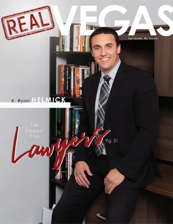 K. Ryan Helmick on the cover of Real Vegas magazine