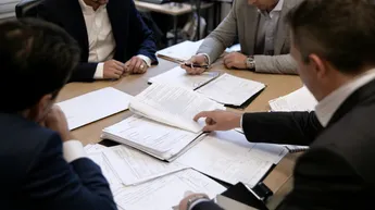 Nevada legal team reviewing case documents and information that may appear in a presentence investigation report before sentencing.