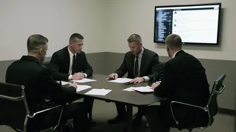 Investigators reviewing documents and electronic communications related to an alleged coercion or extortion offense in Nevada.