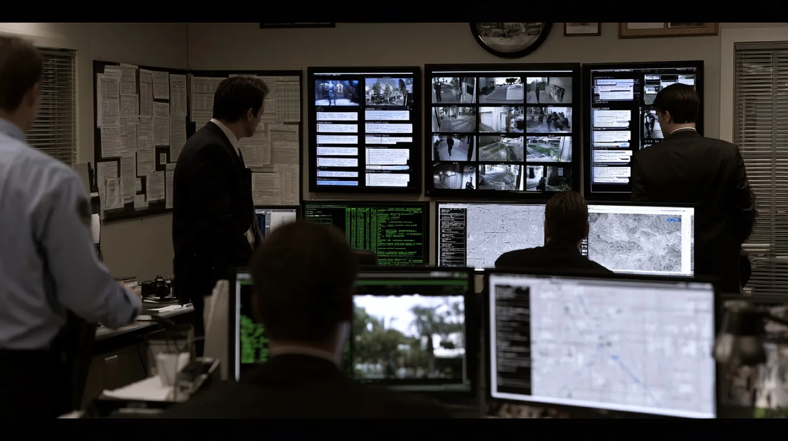Investigators analyzing surveillance footage and case records related to suspected vice offenses in Las Vegas