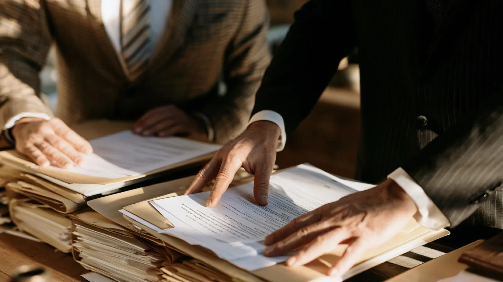 Attorneys reviewing records related to Nevada work cards, gaming employment, and criminal history requirements.