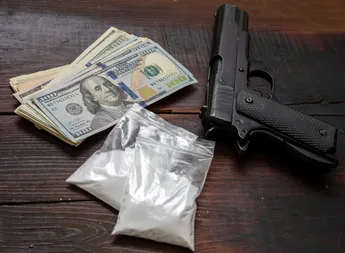 Drugs narcotics business concept.