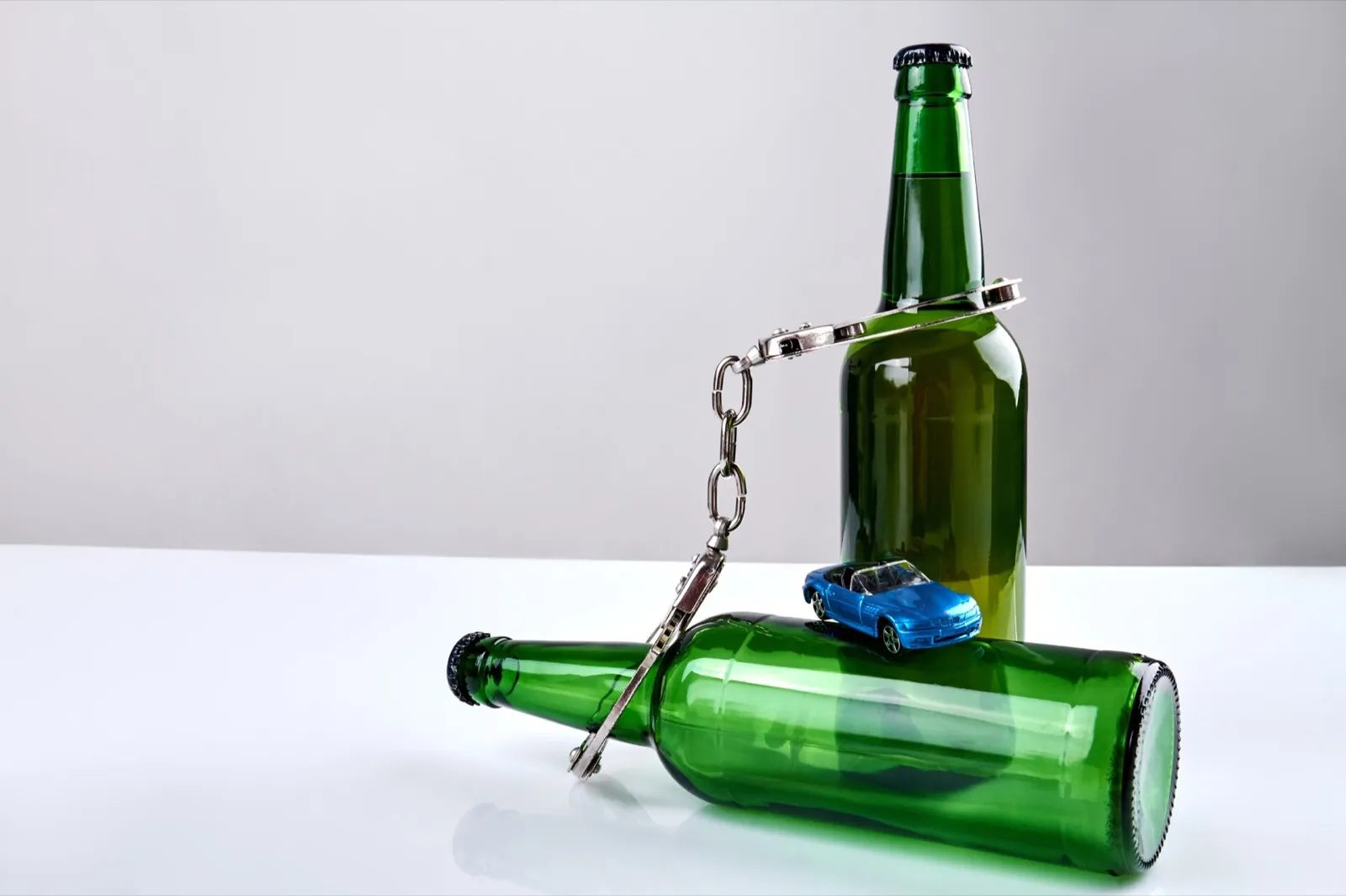 Drunk driving concept.