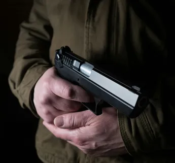 Man holding a gun
