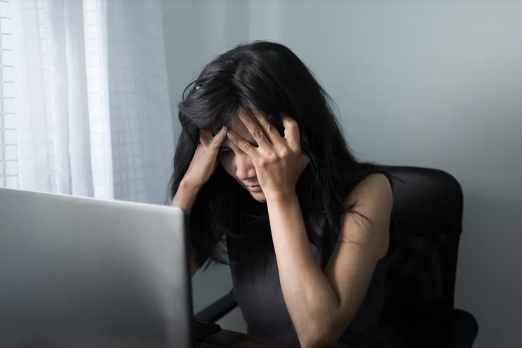 Sad Woman Broken Heart or Victim Violence Domestic Concept