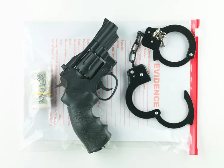 sealed bag of evidence