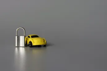 Toy car and padlock
