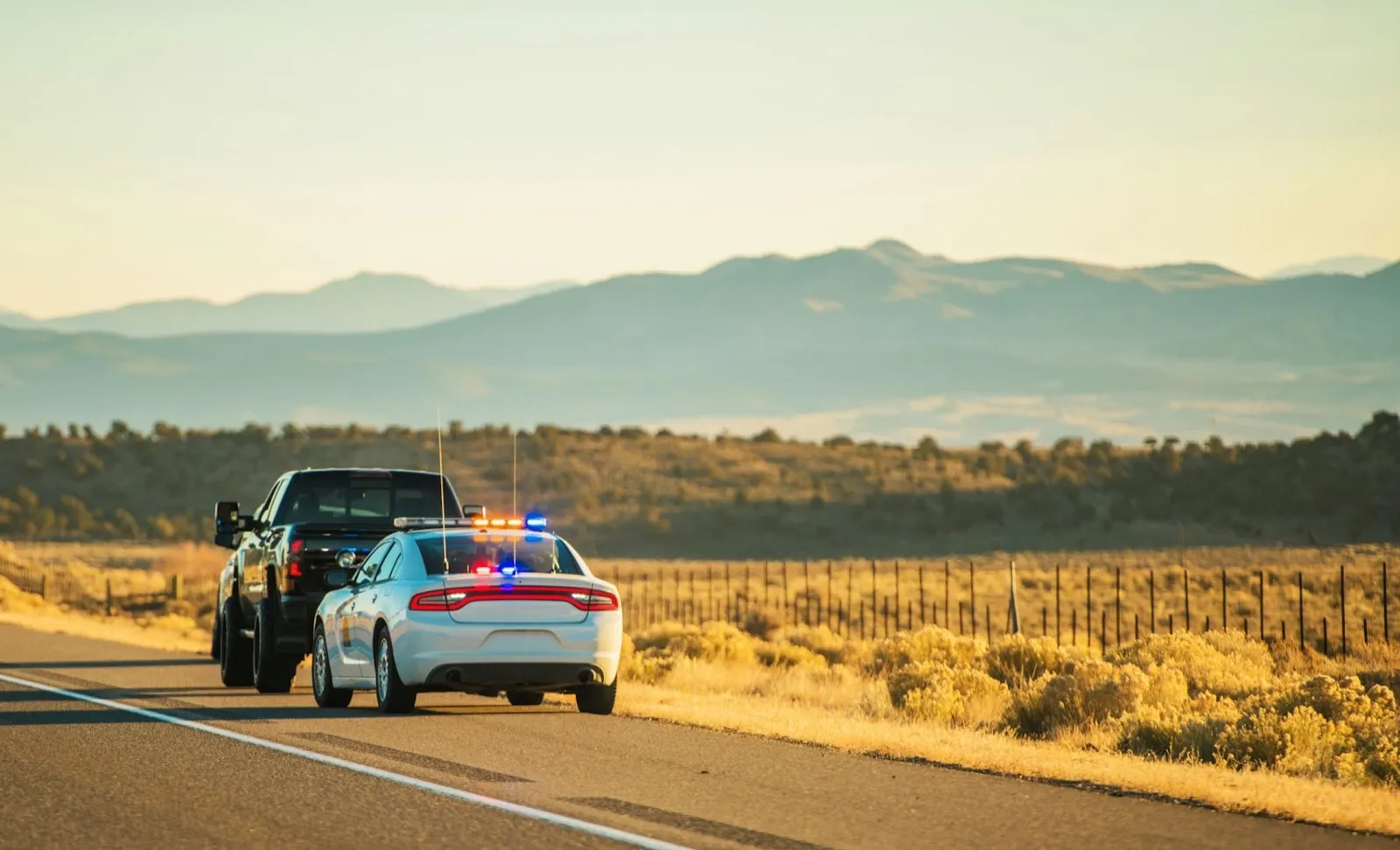 Utah Highway Police Patrol Traffic Stop